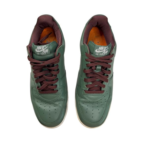 Nike Air Force 1 Low Retro Hong Kong 845053-300 Green Leather White Men’s 10.5 - Picture 12 of 13